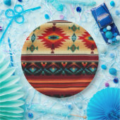 Borden voor het Zuidwest-patroonpapier Papieren Bordje (Feest)