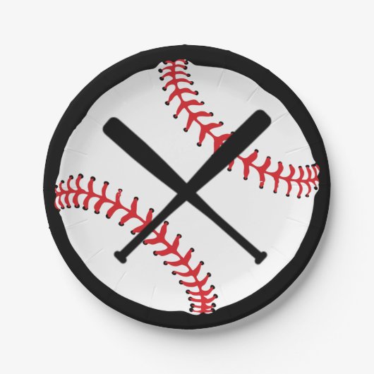 Borden voor honkbalpapier papieren bordje (Voorkant)