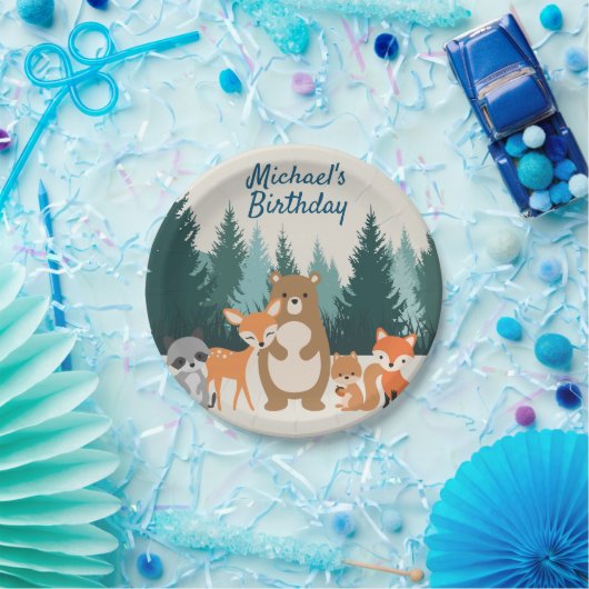 Borden voor houtwaren papieren bordje (Feest)