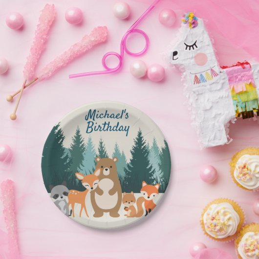 Borden voor houtwaren papieren bordje (Feest)