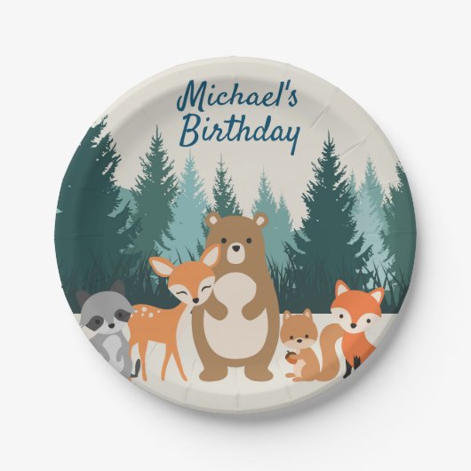 Borden voor houtwaren papieren bordje (Voorkant)