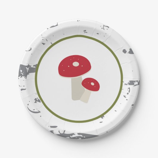 Borden voor houtwiekpapier papieren bordje (Voorkant)