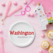 Borden voor in Washington gevestigde themapartijen Papieren Bordje (Feest)