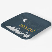 Borden voor kampeerartikelen papieren bordje (Gebogen)