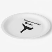 borden voor "Karate" papier Papieren Bordje (Gekanteld)