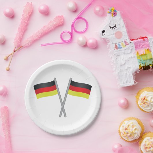 Borden voor kernpapier in Duitsland Papieren Bordje (Feest)