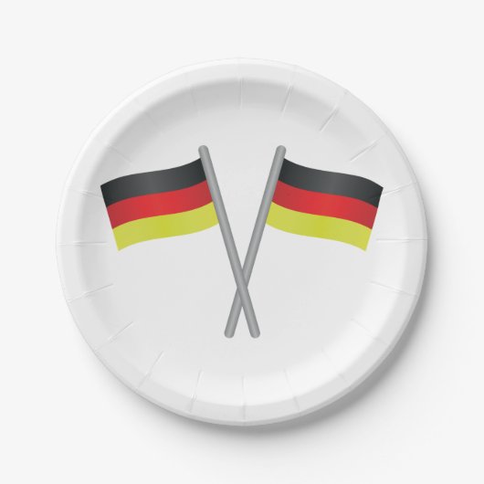 Borden voor kernpapier in Duitsland Papieren Bordje (Voorkant)