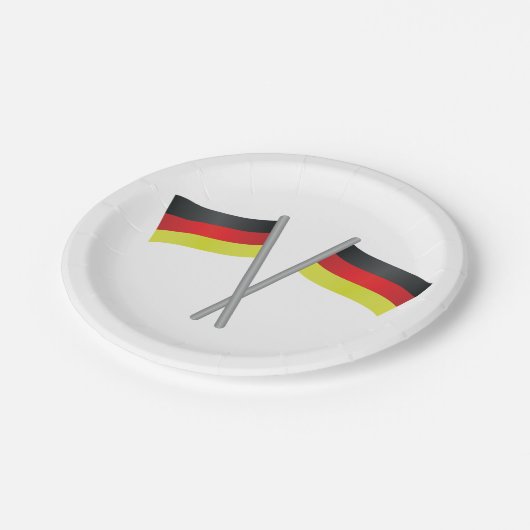 Borden voor kernpapier in Duitsland Papieren Bordje (Gekanteld)