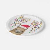 Borden voor kerstalpaca papieren bordje (Gekanteld)