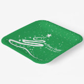 Borden voor kerstbomen en sneeuwbalpapier papieren bordje (Gebogen)