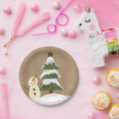 Borden voor kerstboompapier papieren bordje (Feest)