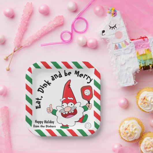 Borden voor kerstcadeaubonpapier papieren bordje (Feest)