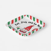 Borden voor kerstcadeaubonpapier papieren bordje (Gebogen)