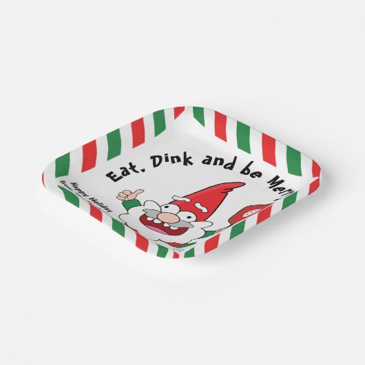 Borden voor kerstcadeaubonpapier papieren bordje (Gebogen)