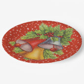 Borden voor kerstcadeaupapier papieren bordje (Gekanteld)