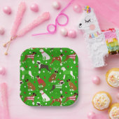 Borden voor kerstcadeaupapier papieren bordje (Feest)