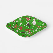 Borden voor kerstcadeaupapier papieren bordje (Gebogen)