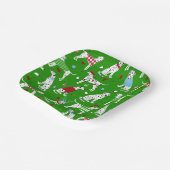 Borden voor kerstcadeaupapier papieren bordje (Gebogen)