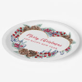 Borden voor kerstcadeaupapier papieren bordje (Gekanteld)