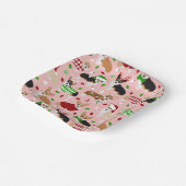 Borden voor kerstcadeaupapier papieren bordje (Gebogen)