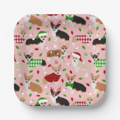 Borden voor kerstcadeaupapier papieren bordje (Voorkant)