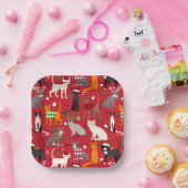 Borden voor kerstcadeaupapier papieren bordje (Feest)