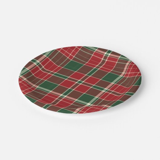 Borden voor kerstcadeautjes 12 PAPIER Papieren Bordje (Gekanteld)