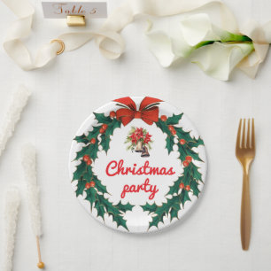 Borden voor kerstfeestartikelen papieren bordje