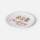 Borden voor kerstfeestartikelen papieren bordje (Gekanteld)