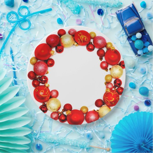 Borden voor kerstfeestartikelen papieren bordje (Feest)