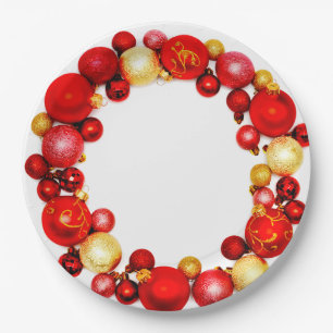 Borden voor kerstfeestartikelen papieren bordje