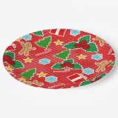 Borden voor kerstfeestartikelen papieren bordje (Gekanteld)