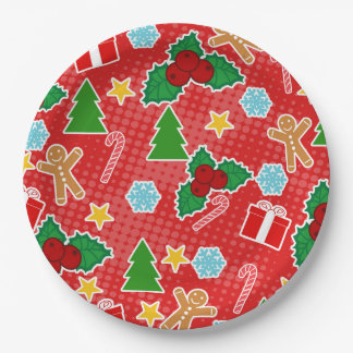 Borden voor kerstfeestartikelen papieren bordje
