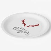 Borden voor kerstfeestdagen papieren bordje (Gekanteld)