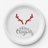 Borden voor kerstfeestdagen papieren bordje (Voorkant)