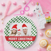 Borden voor kerstfotofeesten papieren bordje (Feest)