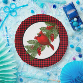 Borden voor kerstkardinaal papier papieren bordje (Feest)