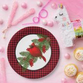 Borden voor kerstkardinaal papier papieren bordje (Feest)