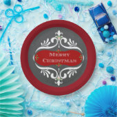 Borden voor kerstkarton rood papier papieren bordje (Feest)