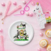 Borden voor kerstkattenpapier papieren bordje (Feest)