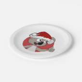 Borden voor kerstkoala-cartoon papieren bordje (Gekanteld)