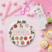 Borden voor kerstkoekjesdecorcering papieren bordje (Feest)