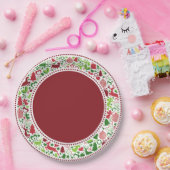 Borden voor kerstmaanden (DKRD) Papieren Bordje (Feest)