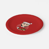 Borden voor kerstmeisjes cartoon papieren bordje (Gekanteld)