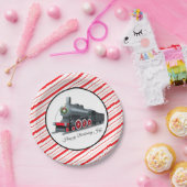 Borden voor kerstmis- en vogeltreinen papieren bordje (Feest)