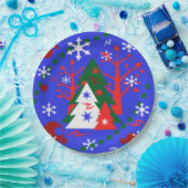 Borden voor kerstontwerper - cadeaus papieren bordje (Feest)