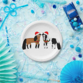 Borden voor kerstpaarden papieren bordje (Feest)