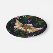 Borden voor kerstpapier, Angel Papieren Bordje (Gekanteld)