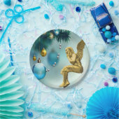 Borden voor kerstpapier, Angel Papieren Bordje (Feest)