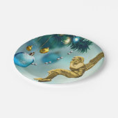 Borden voor kerstpapier, Angel Papieren Bordje (Gekanteld)